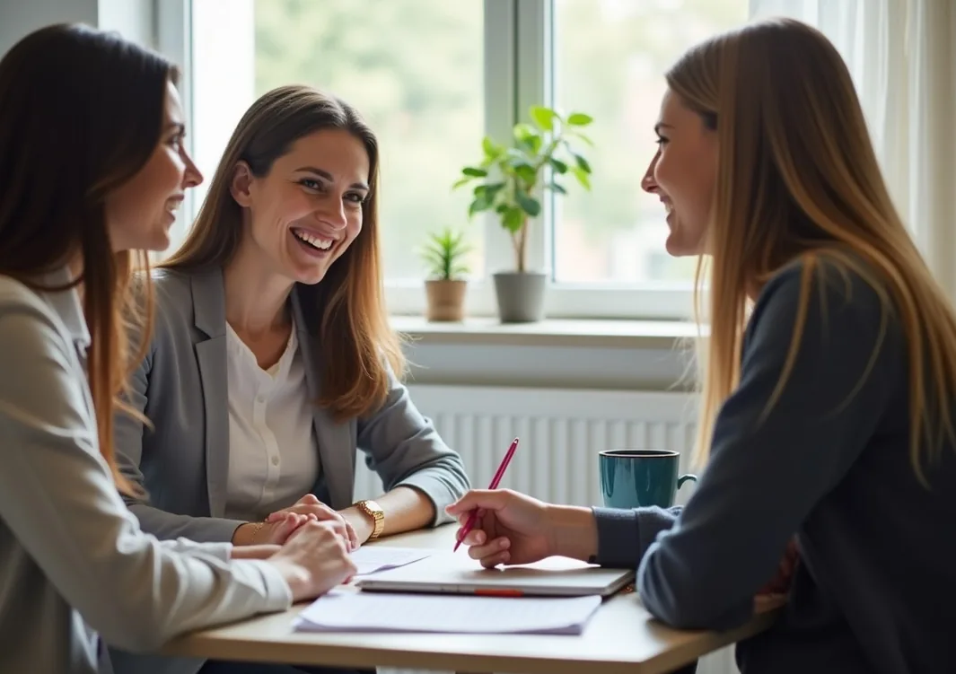 One on one business guidance meeting